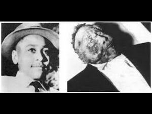 Emmett Till 14 beating, shot and body dump in the Tallahatchie River. Till’s mother Mamie insisted on an open-casket public funeral, with the image of the boy’s mutilated body shocking the country.photo source: emmettillsocialjustice.blogspot.com