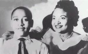 Emmett ("Bobo") Till with his mother, Mamie