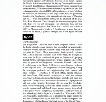 Tulsa, Black Wall Street, Historic Greenwood District, African American History, Black History, The Oklahoma Eagle, Greenwood, OKEagle