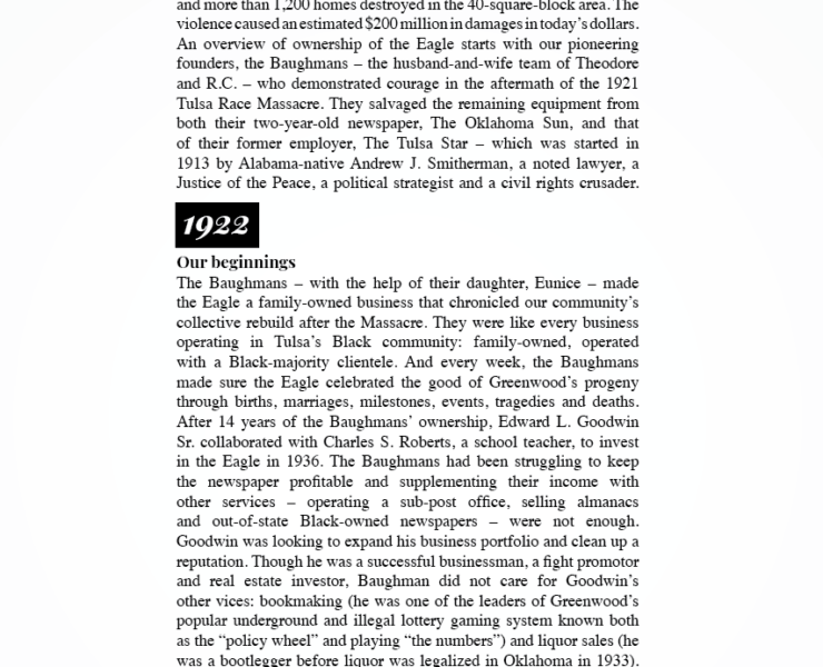 Tulsa, Black Wall Street, Historic Greenwood District, African American History, Black History, The Oklahoma Eagle, Greenwood, OKEagle