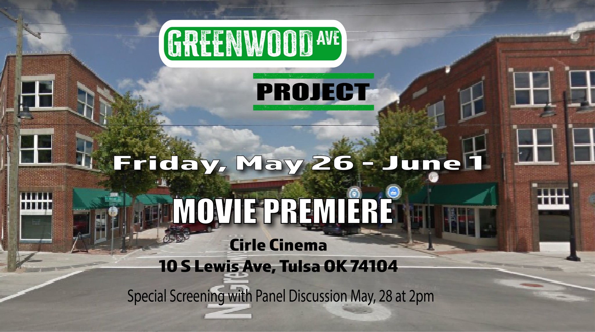 World Premiere Tour Presenting Documentary “Greenwood Ave Project” May 26th – June 1st Cirlcle Cinema Theatre