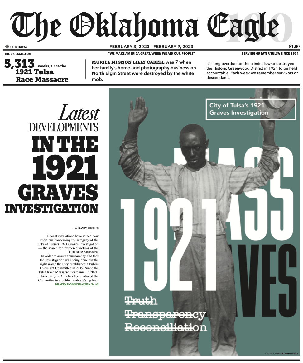 Gary Lee, M. David Goodwin, James Goodwin, Ross Johnson, Sam Levrault, Kimberly Marsh, African American News, Black News, African American Newspaper, Black Owned Newspaper, The Oklahoma Eagle, The Eagle, Black Wall Street, Tulsa Race Massacre, 1921 Tulsa Race Massacre
