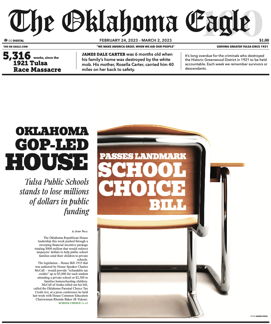 Gary Lee, M. David Goodwin, James Goodwin, Ross Johnson, Sam Levrault, Kimberly Marsh, African American News, Black News, African American Newspaper, Black Owned Newspaper, The Oklahoma Eagle, The Eagle, Black Wall Street, Tulsa Race Massacre, 1921 Tulsa Race Massacre