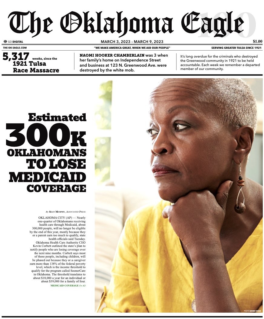 Gary Lee, M. David Goodwin, James Goodwin, Ross Johnson, Sam Levrault, Kimberly Marsh, African American News, Black News, African American Newspaper, Black Owned Newspaper, The Oklahoma Eagle, The Eagle, Black Wall Street, Tulsa Race Massacre, 1921 Tulsa Race Massacre