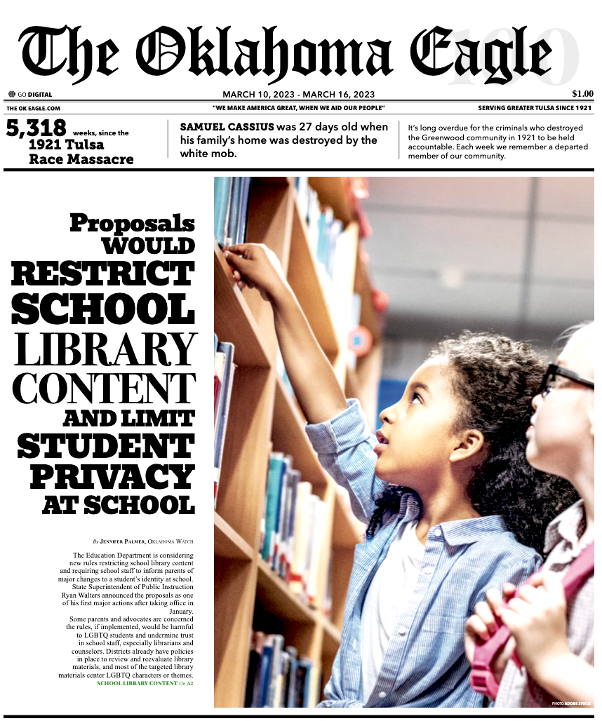 Gary Lee, M. David Goodwin, James Goodwin, Ross Johnson, Sam Levrault, Kimberly Marsh, African American News, Black News, African American Newspaper, Black Owned Newspaper, The Oklahoma Eagle, The Eagle, Black Wall Street, Tulsa Race Massacre, 1921 Tulsa Race Massacre