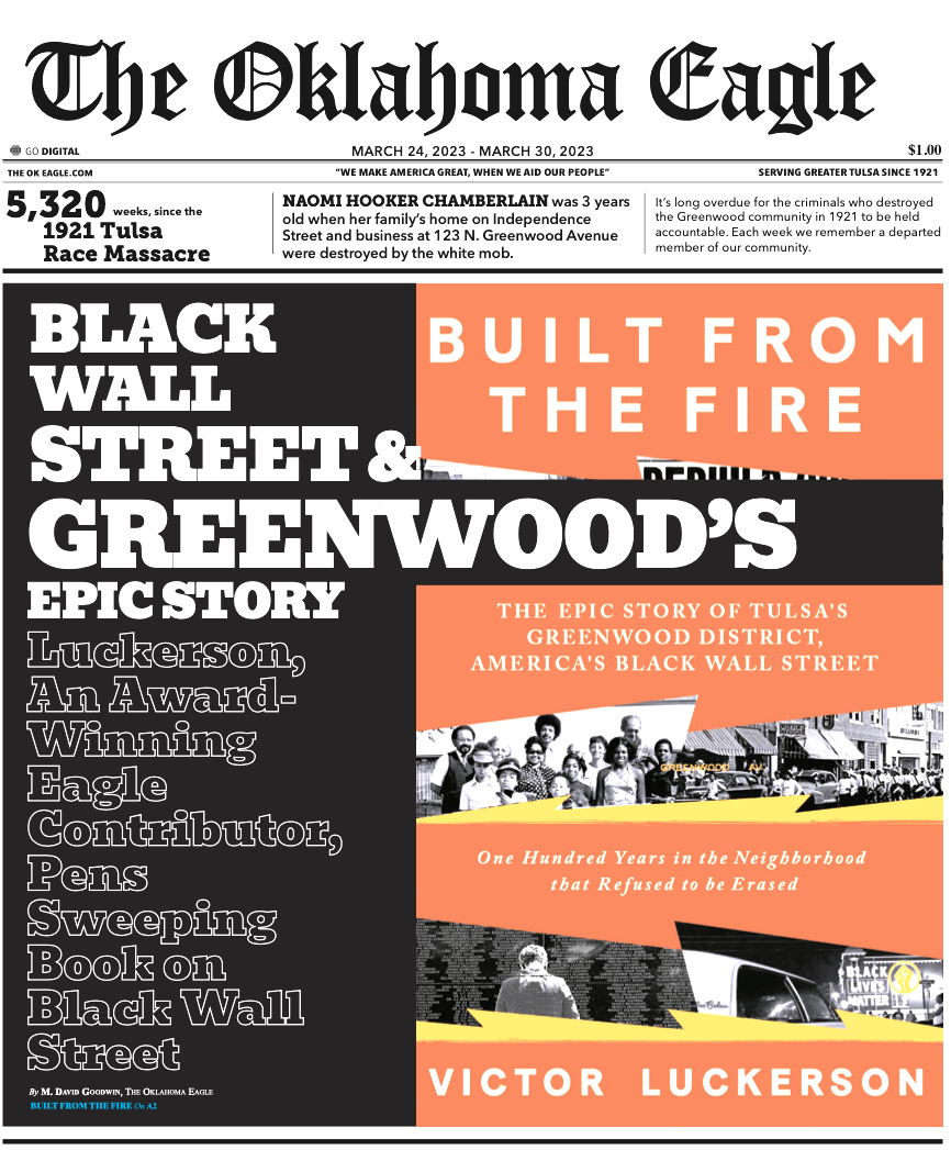Gary Lee, M. David Goodwin, James Goodwin, Ross Johnson, Sam Levrault, Kimberly Marsh, African American News, Black News, African American Newspaper, Black Owned Newspaper, The Oklahoma Eagle, The Eagle, Black Wall Street, Tulsa Race Massacre, 1921 Tulsa Race Massacre