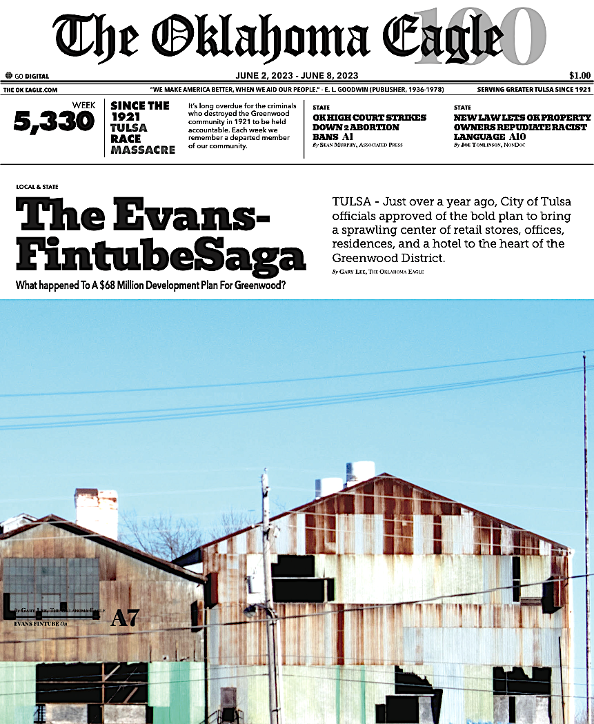 Gary Lee, M. David Goodwin, James Goodwin, Ross Johnson, Sam Levrault, Kimberly Marsh, African American News, Black News, African American Newspaper, Black Owned Newspaper, The Oklahoma Eagle, The Eagle, Black Wall Street, Tulsa Race Massacre, 1921 Tulsa Race Massacre