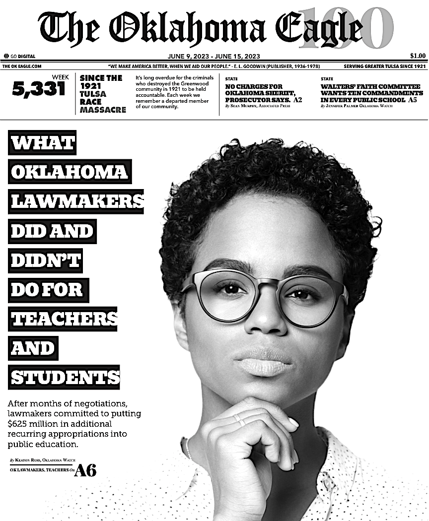 Gary Lee, M. David Goodwin, James Goodwin, Ross Johnson, Sam Levrault, Kimberly Marsh, African American News, Black News, African American Newspaper, Black Owned Newspaper, The Oklahoma Eagle, The Eagle, Black Wall Street, Tulsa Race Massacre, 1921 Tulsa Race Massacre