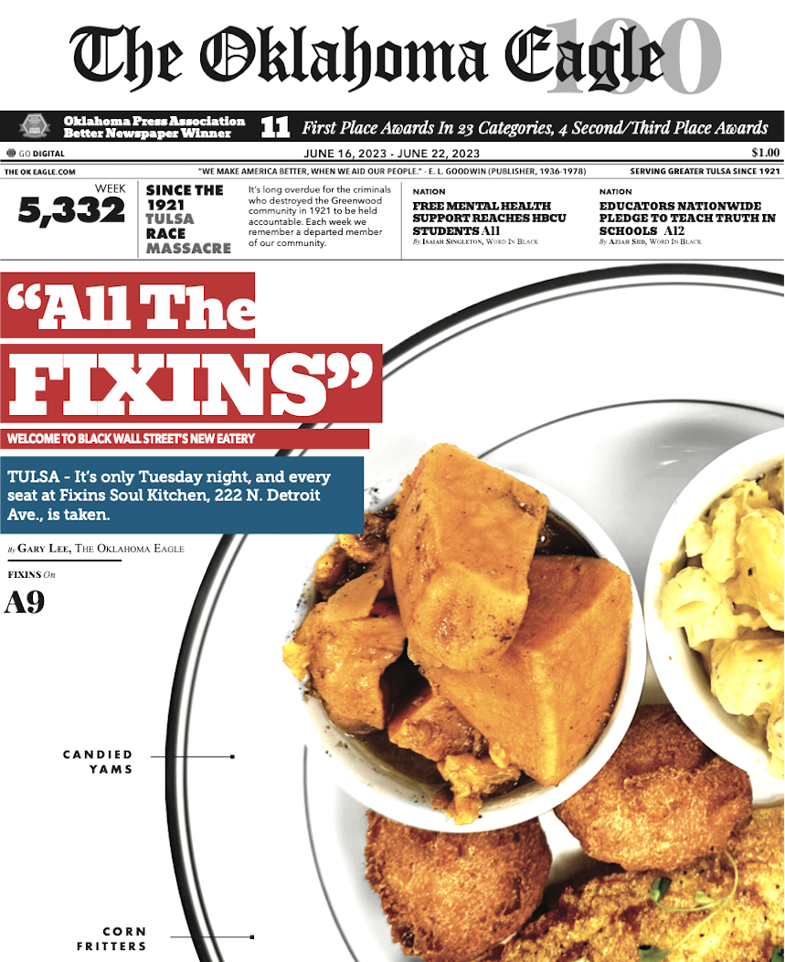 Gary Lee, M. David Goodwin, James Goodwin, Ross Johnson, Sam Levrault, Kimberly Marsh, African American News, Black News, African American Newspaper, Black Owned Newspaper, The Oklahoma Eagle, The Eagle, Black Wall Street, Tulsa Race Massacre, 1921 Tulsa Race Massacre