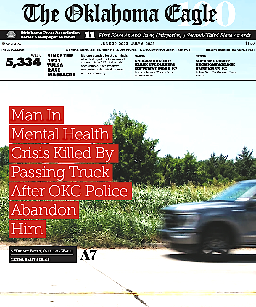 Gary Lee, M. David Goodwin, James Goodwin, Ross Johnson, Sam Levrault, Kimberly Marsh, African American News, Black News, African American Newspaper, Black Owned Newspaper, The Oklahoma Eagle, The Eagle, Black Wall Street, Tulsa Race Massacre, 1921 Tulsa Race Massacre