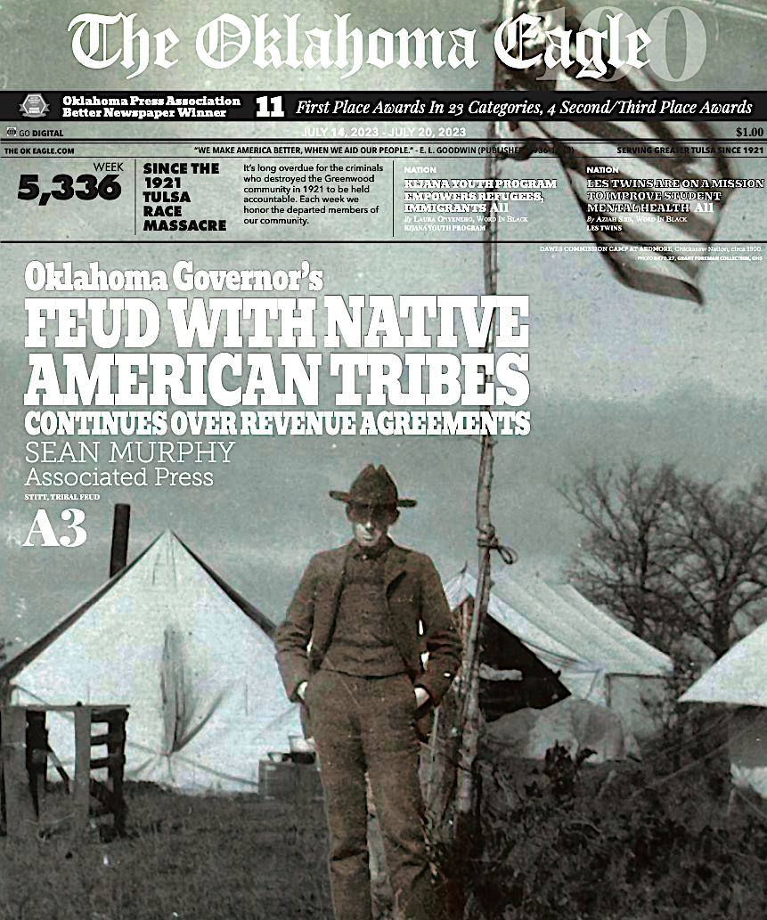 Gary Lee, M. David Goodwin, James Goodwin, Ross Johnson, Sam Levrault, Kimberly Marsh, African American News, Black News, African American Newspaper, Black Owned Newspaper, The Oklahoma Eagle, The Eagle, Black Wall Street, Tulsa Race Massacre, 1921 Tulsa Race Massacre