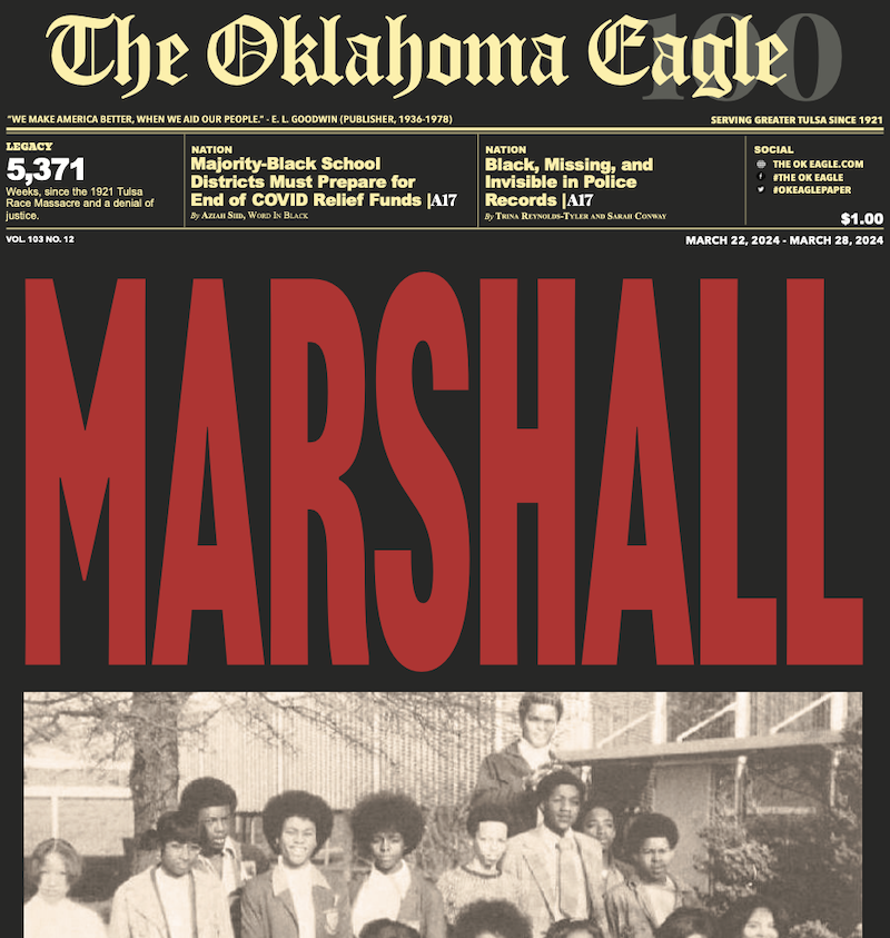 Jennettie Marshall, John Croisant, KanDee Washington, Maria Seidler, Calvin Moniz, Sarah Smith, Teresa Pena, Tulsa Public Schools, All-Black Towns, Black Towns, Oklahoma Black Towns, Historic Black Towns, Gary Lee, M. David Goodwin, James Goodwin, Ross Johnson, Sam Levrault, Kimberly Marsh, John Neal, African American News, Black News, African American Newspaper, Black Owned Newspaper, The Oklahoma Eagle, The Eagle, Black Wall Street, Tulsa Race Massacre, 1921 Tulsa Race Massacre