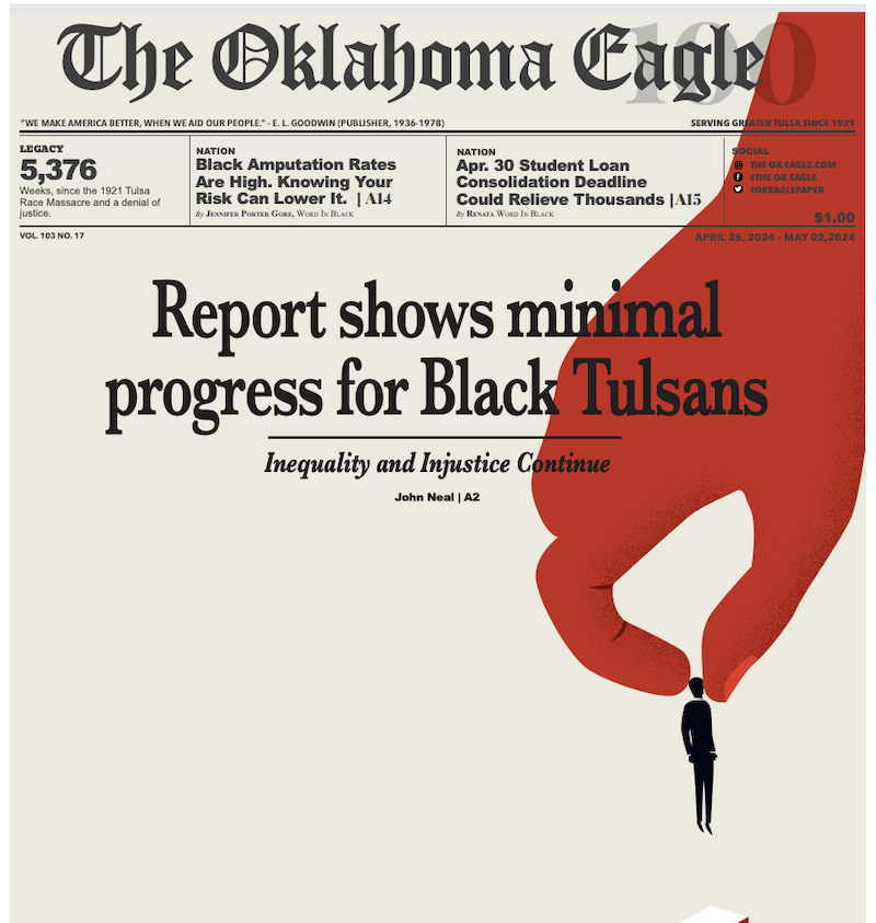 Equality Indicators, Tulsa Equality, Tulsa Equality Indicators, All-Black Towns, Black Towns, Oklahoma Black Towns, Historic Black Towns, Gary Lee, M. David Goodwin, James Goodwin, Ross Johnson, Sam Levrault, Kimberly Marsh, John Neal, African American News, Black News, African American Newspaper, Black Owned Newspaper, The Oklahoma Eagle, The Eagle, Black Wall Street, Tulsa Race Massacre, 1921 Tulsa Race Massacre