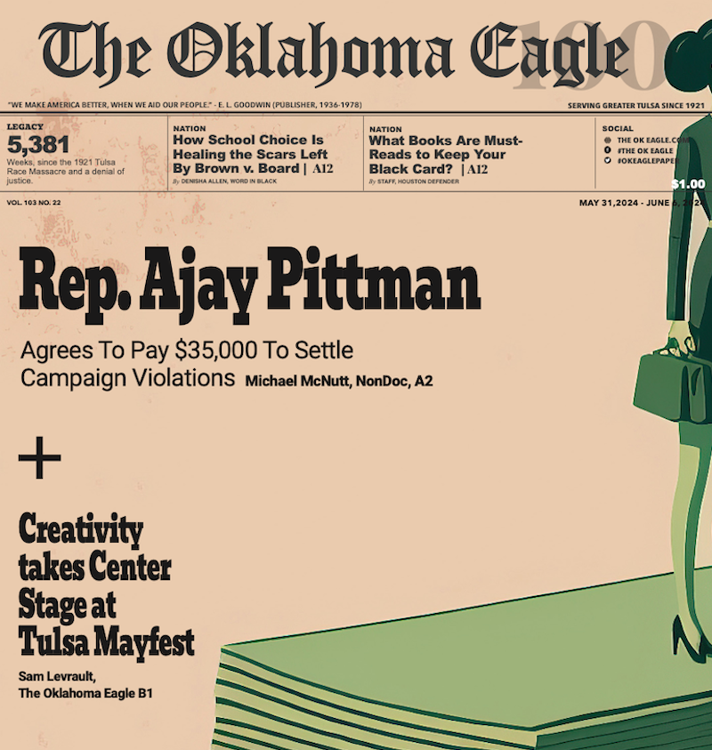 Ajay Pittman, All-Black Towns, Black Towns, Oklahoma Black Towns, Historic Black Towns, Gary Lee, M. David Goodwin, James Goodwin, Ross Johnson, Sam Levrault, Kimberly Marsh, John Neal, African American News, Black News, African American Newspaper, Black Owned Newspaper, The Oklahoma Eagle, The Eagle, Black Wall Street, Tulsa Race Massacre, 1921 Tulsa Race Massacre