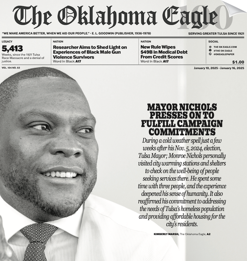 All-Black Towns, Black Towns, Oklahoma Black Towns, Historic Black Towns, Gary Lee, M. David Goodwin, James Goodwin, Ross Johnson, Sam Levrault, Kimberly Marsh, John Neal, African American News, Black News, African American Newspaper, Black Owned Newspaper, The Oklahoma Eagle, The Eagle, Black Wall Street, Tulsa Race Massacre, 1921 Tulsa Race Massacre