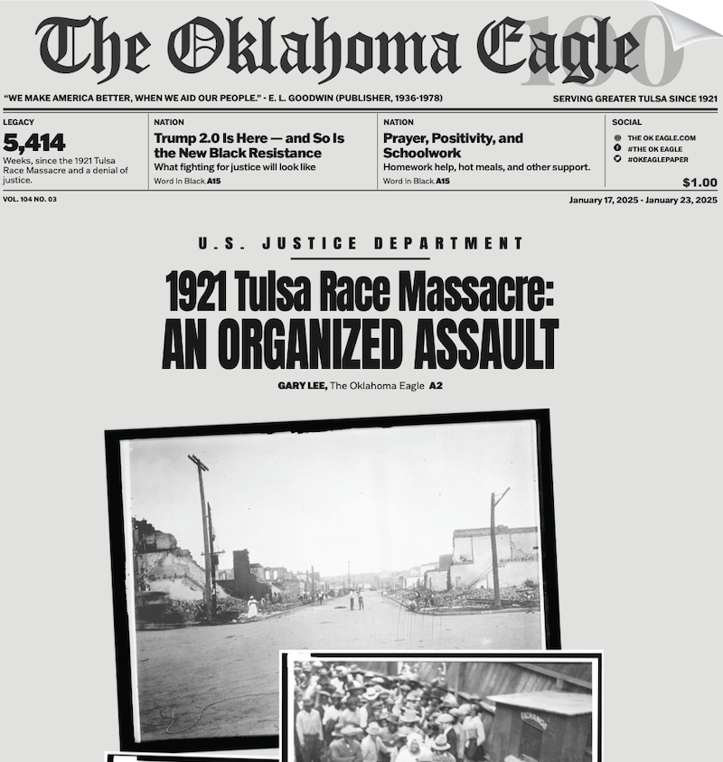 All-Black Towns, Black Towns, Oklahoma Black Towns, Historic Black Towns, Gary Lee, M. David Goodwin, James Goodwin, Ross Johnson, Sam Levrault, Kimberly Marsh, John Neal, African American News, Black News, African American Newspaper, Black Owned Newspaper, The Oklahoma Eagle, The Eagle, Black Wall Street, Tulsa Race Massacre, 1921 Tulsa Race Massacre