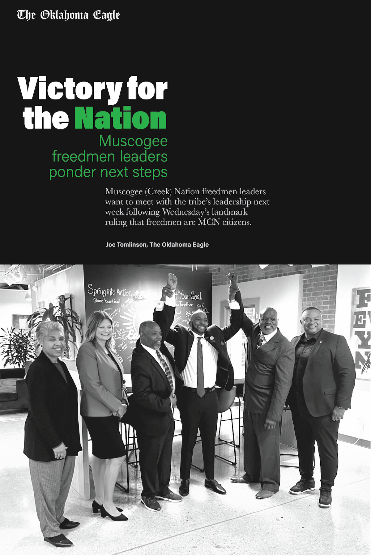 Muscogee Creek Nation, freedmen, Oklahoma Black Towns, Historic Black Towns, Gary Lee, M. David Goodwin, James Goodwin, Ross Johnson, Sam Levrault, Kimberly Marsh, John Neal, African American News, Black News, African American Newspaper, Black Owned Newspaper, The Oklahoma Eagle, The Eagle, Black Wall Street, Tulsa Race Massacre, 1921 Tulsa Race Massacre