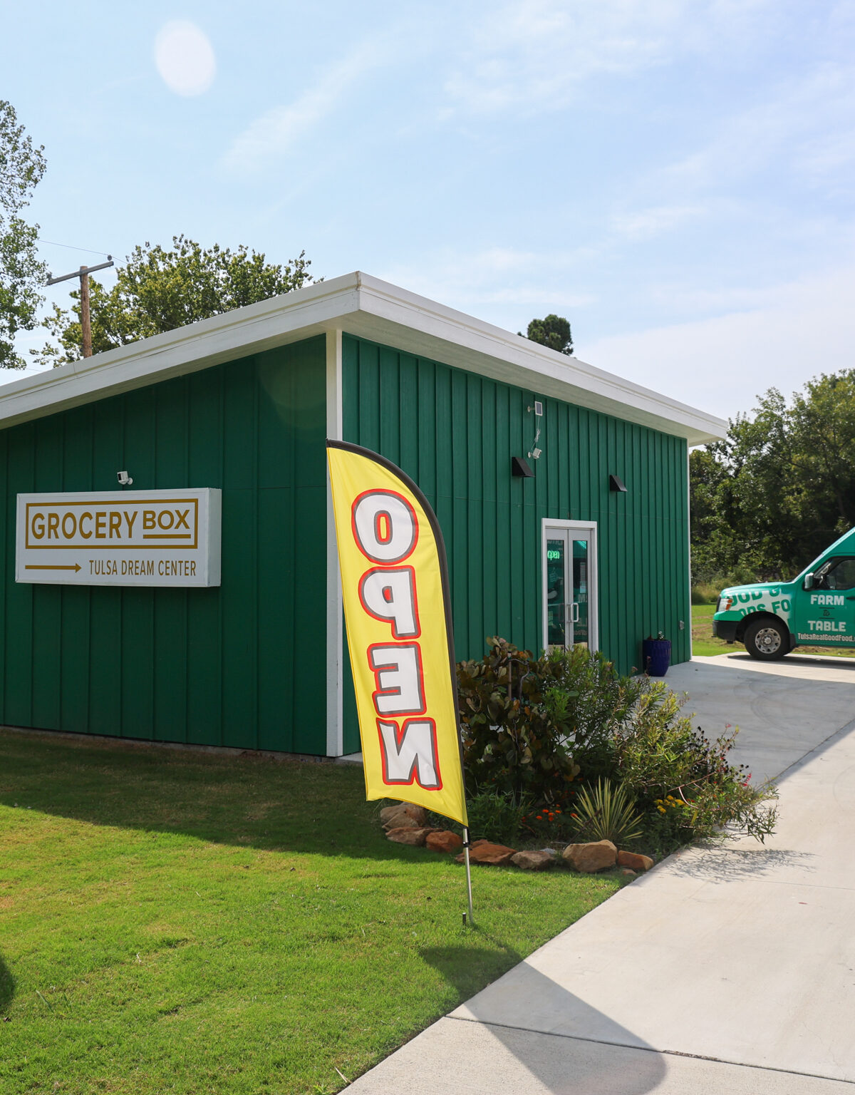 Tulsa Dream Center's Grocery Box at 200 W. 46th St. N. The grocery box, the Eagle, oklahoma eagle, tulsa dream center, north tulsa