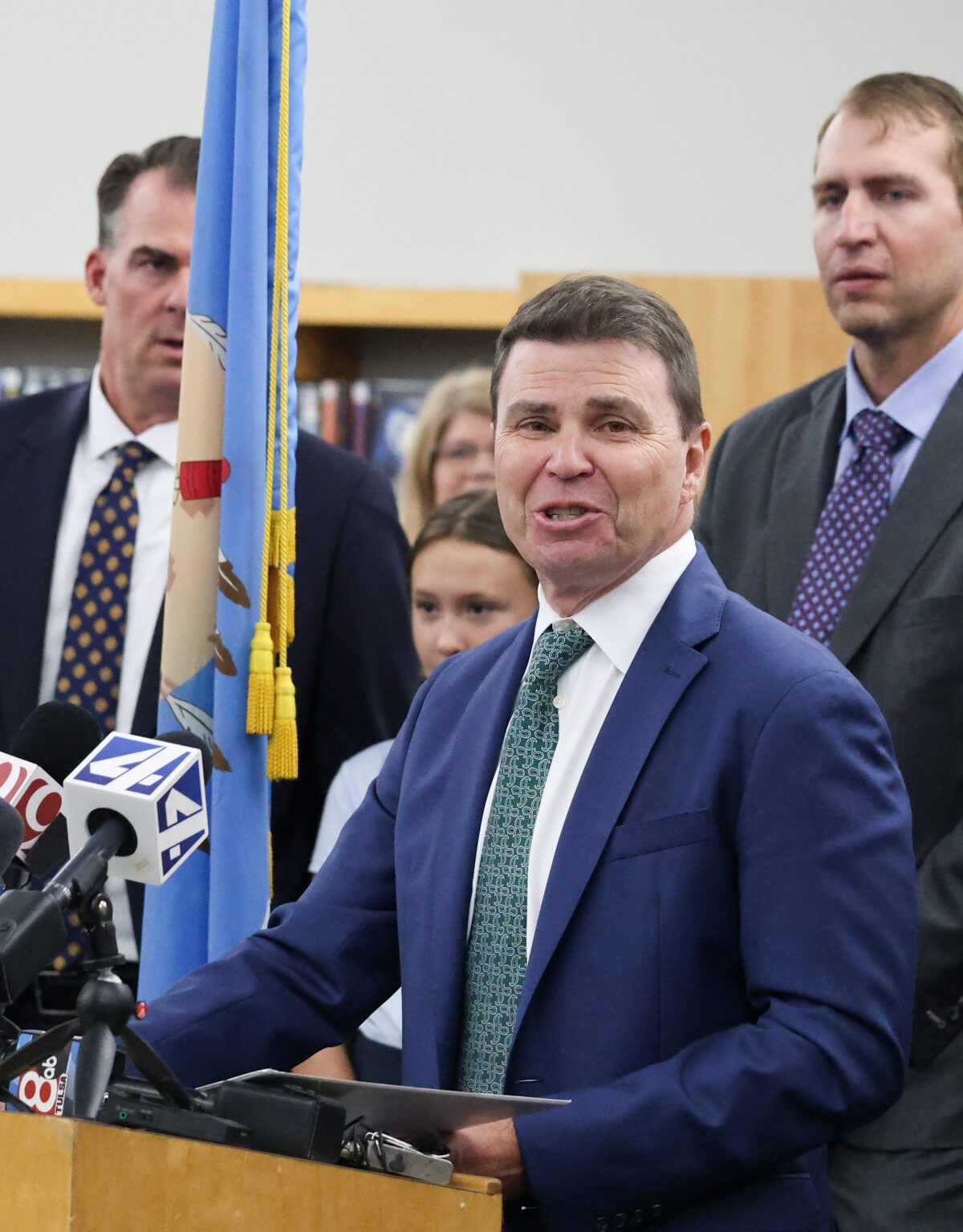 Lindel Fields announce-01 Lindel Fields speaks about becoming the new Superintendent of Public Instruction at Eisenhower International School on Oct. 2, 2025.